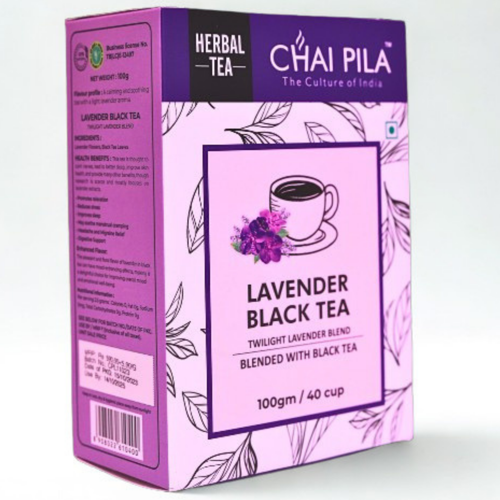 blue pea black tea